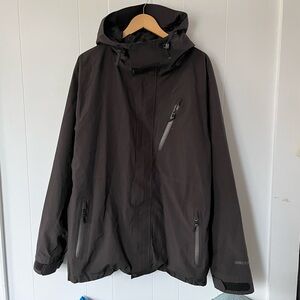 Armada Recco Gore-Tex Black Jacket Hooded Balfour 3L Camo Lined Winter Ski Coat